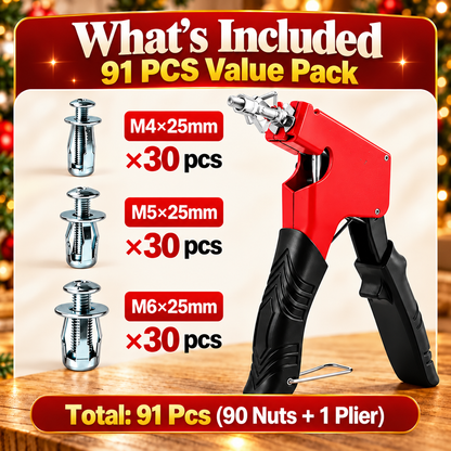 91-Piece Petal Jack Nut Kit 🔩 – Fasteners & Installation Tools