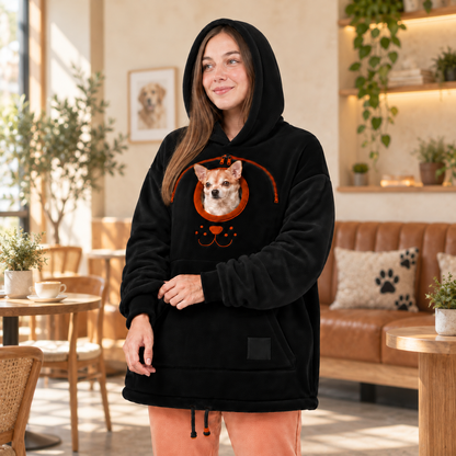 🐾 Cozy Fleece Pet Pouch Hoodie – Keep Your Little Companion Close