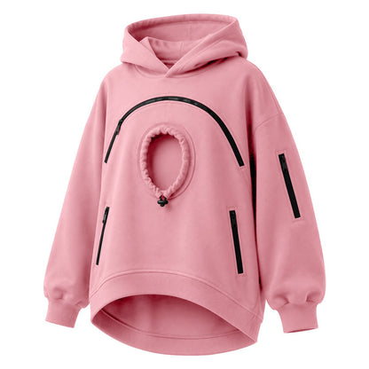 🐾 Cozy Fleece Pet Pouch Hoodie – Keep Your Little Companion Close