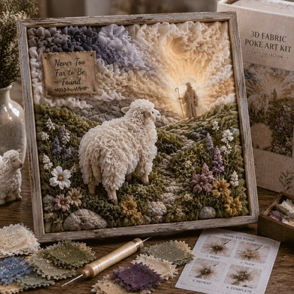 🏆Flash Sale⚡ 5K+ SOLD! - ✝️3D Christian Fabric Poke Art Kit