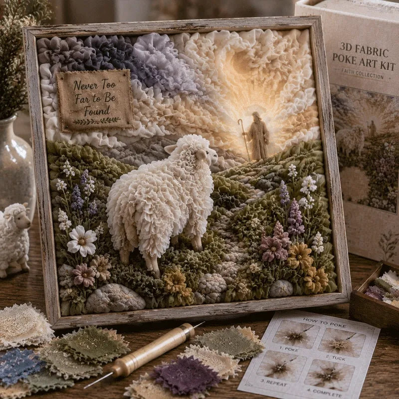 ✝️ Christian 3D Fabric Craft Kit – Faith-Inspired Poke Art Project