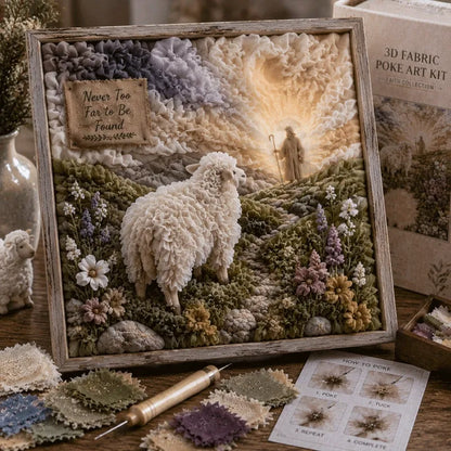 ✝️ Christian 3D Fabric Craft Kit – Faith-Inspired Poke Art Project