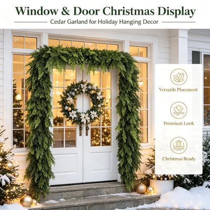 🌲Lifelike Cedar Evergreen Holiday Garland