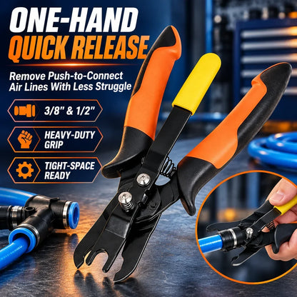 Air Line Disconnect Pliers 🔧 – Heavy-Duty Tool for Push-to-Connect Hose Fittings