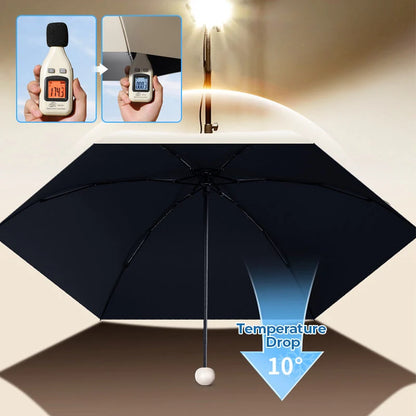 Dual-Purpose Capsule Umbrella ☔ Compact for Sun & Rain