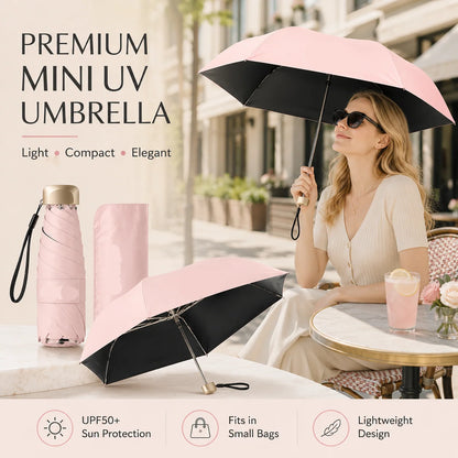 Dual-Purpose Capsule Umbrella ☔ Compact for Sun & Rain
