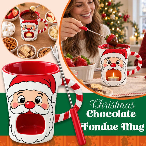 Santa Chocolate Fondue Mug