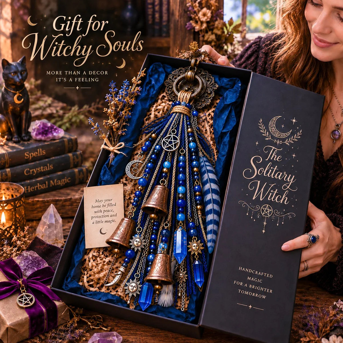 🔮Witch door decoration bell | 🌙Bells, Crystals & Celestial Hanging Decor