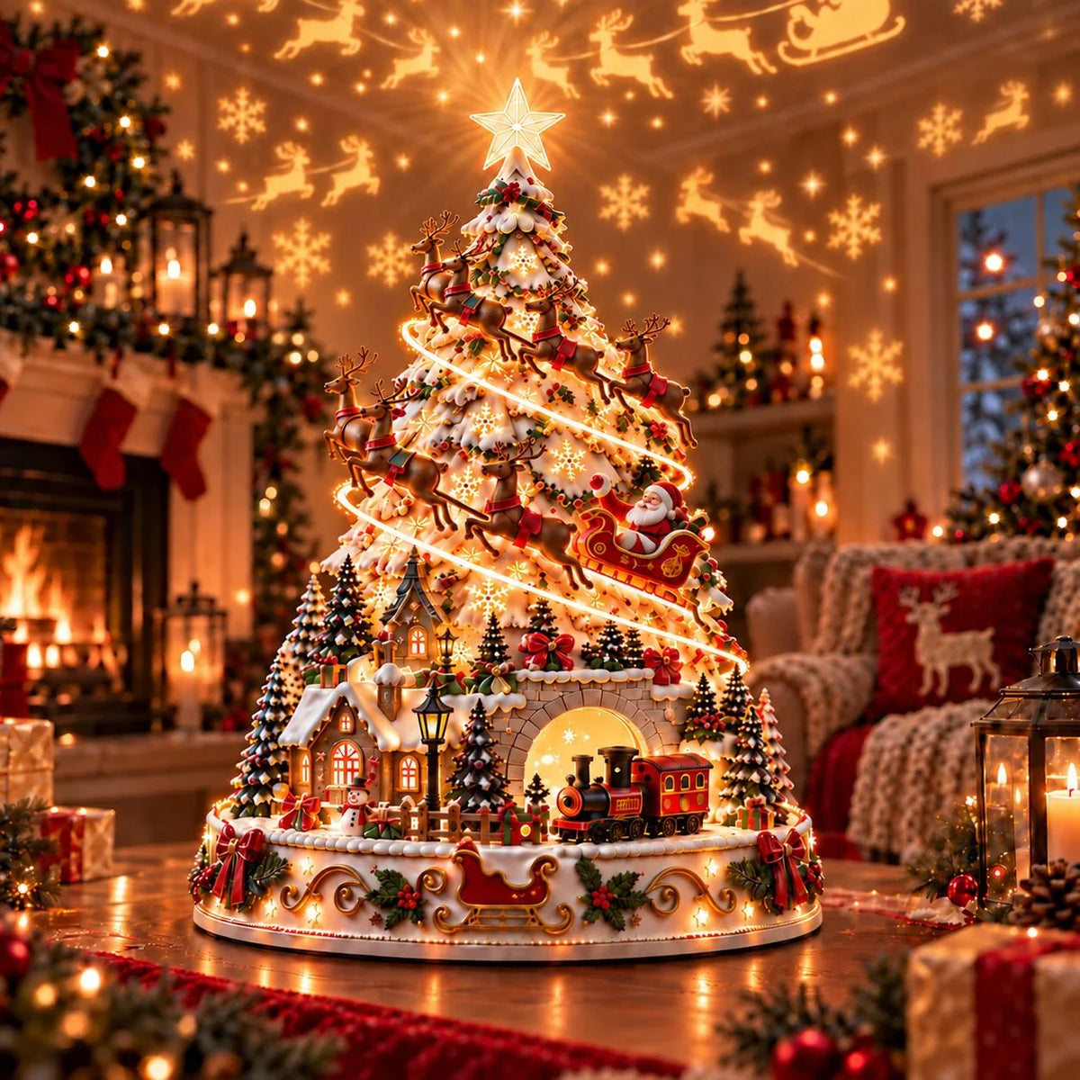 🏆 60,000+ Sold - 🎄MerryRealm Christmas Village Lightscape Tree