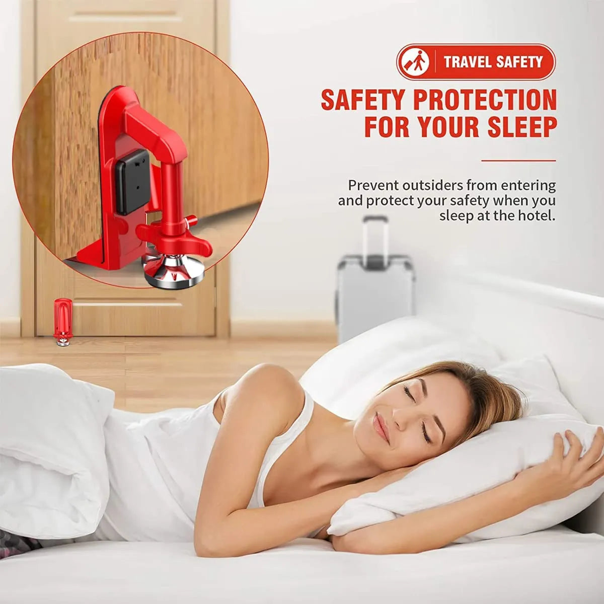 On-the-Go Door Security Brace for Hotels, Apartments & Dorms 🔒