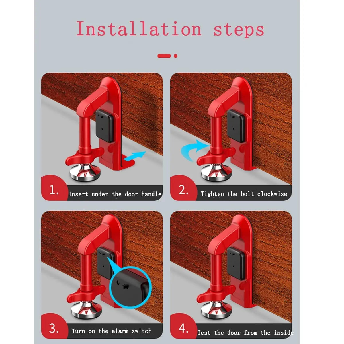 On-the-Go Door Security Brace for Hotels, Apartments & Dorms 🔒