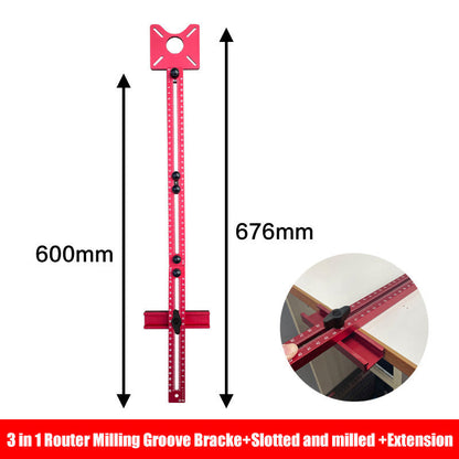 🛠️ 3-in-1 Precision Router Guide for Milling, Grooving & Trimming