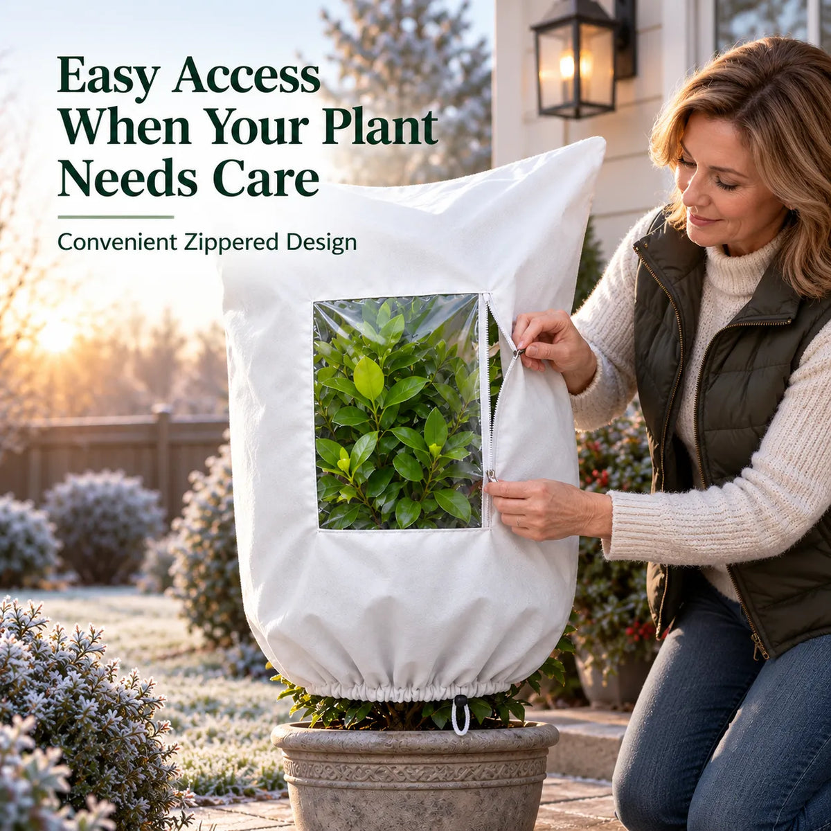 ❄️ Winter Plant Freeze Shield | Protective Cover for Frosty Nights and Cold Weather