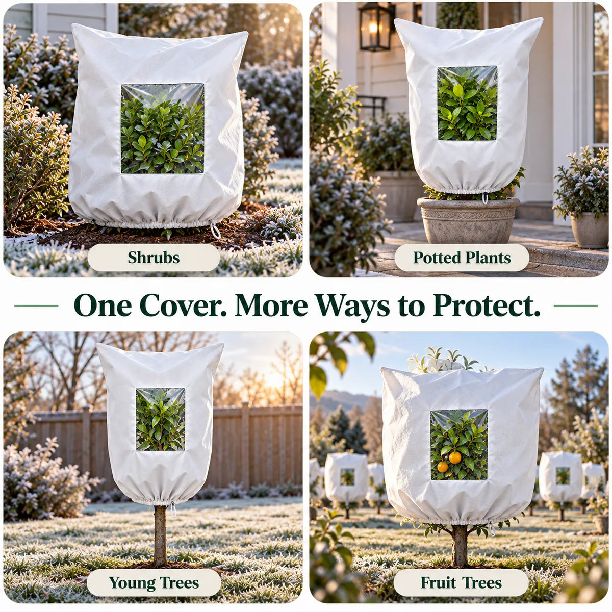 ❄️ Winter Plant Freeze Shield | Protective Cover for Frosty Nights and Cold Weather