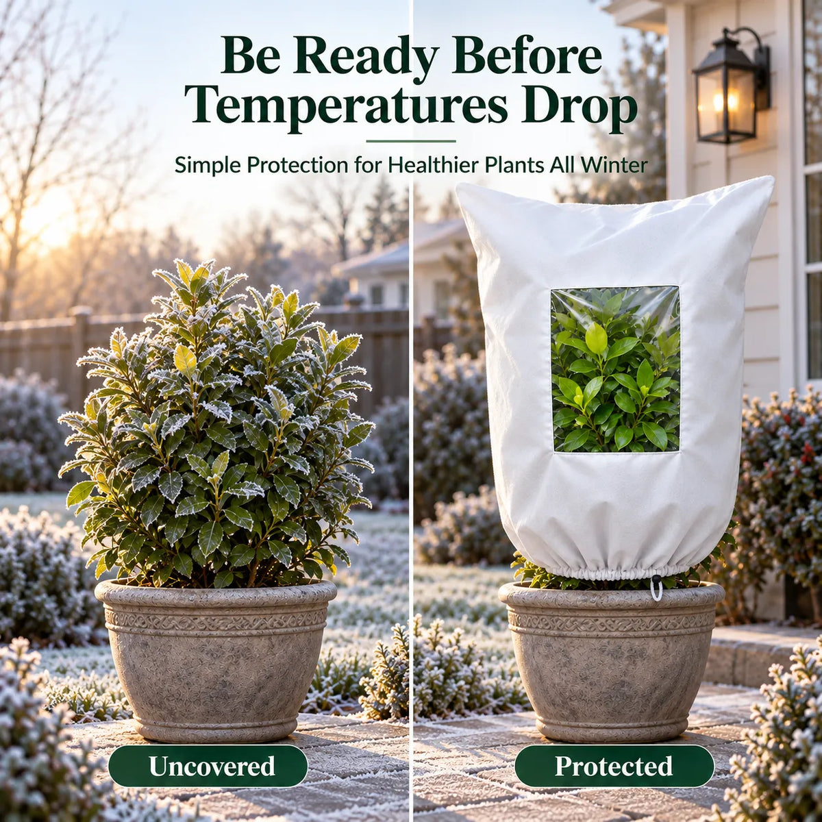 ❄️ Winter Plant Freeze Shield | Protective Cover for Frosty Nights and Cold Weather