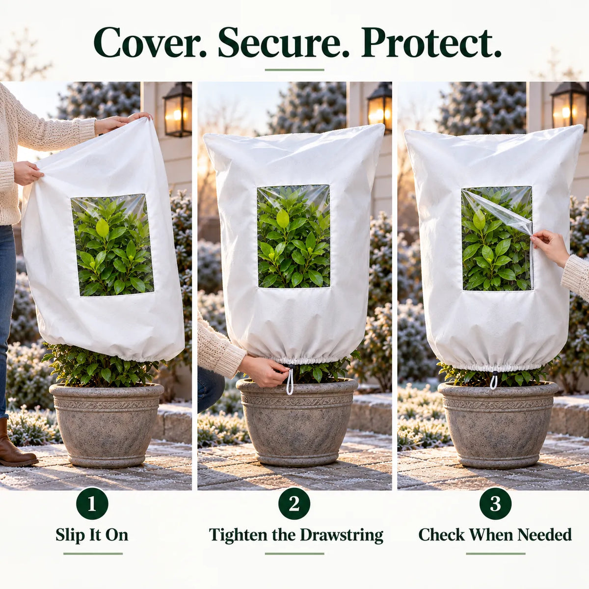 ❄️ Winter Plant Freeze Shield | Protective Cover for Frosty Nights and Cold Weather