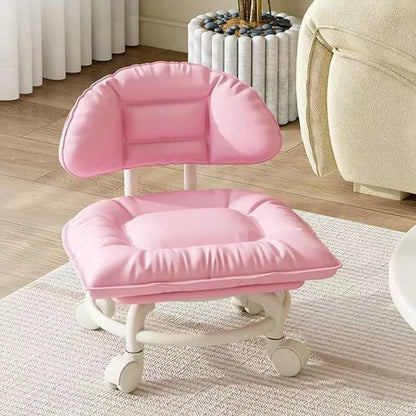 🛠️Ergonomic Rolling Work Stool with Back Support, Plush Seat & Whisper-Quiet Wheels ✨