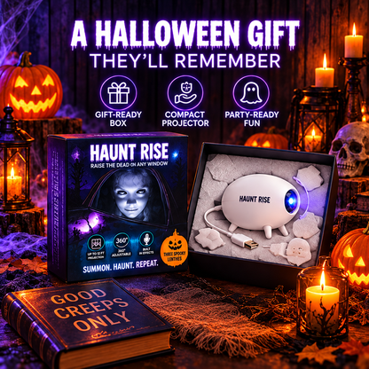 🏅100K+ Sold 🎃 Halloween Window Projector 👻 12 Spooky Films USB Powered Holiday Decor