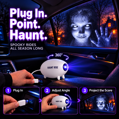 🏅100K+ Sold 🎃 Halloween Window Projector 👻 12 Spooky Films USB Powered Holiday Decor