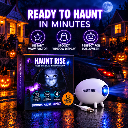 🏅100K+ Sold 🎃 Halloween Window Projector 👻 12 Spooky Films USB Powered Holiday Decor