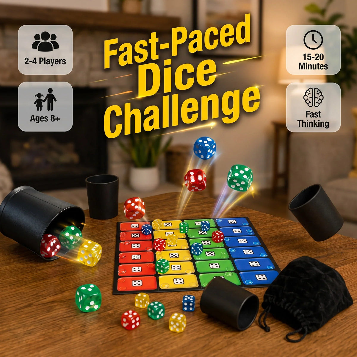 🎲 Rockin’ Dice Challenge – Fast-Paced Rolling Board Game for Family Game Nights 🔥