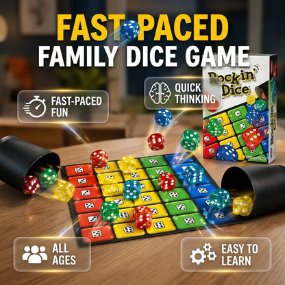 🎲 Rockin’ Dice Challenge – Fast-Paced Rolling Board Game for Family Game Nights 🔥