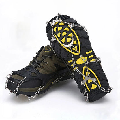 🥾 LIMITED-TIME 50% OFF! ❄️ Outdoor Anti-Slip Crampons – Stainless Steel Spikes, Quick-On, Multi-Sport ✨