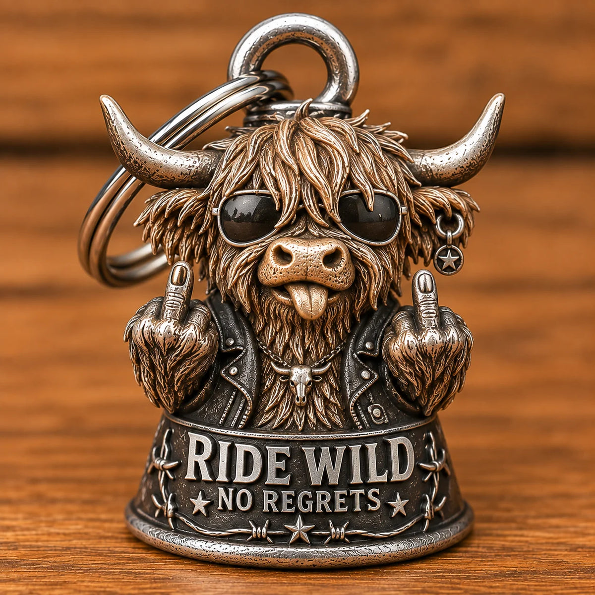 🏍️ Funny Motorcycle Biker Bell – Crazy Rider Gift for Him 🔔