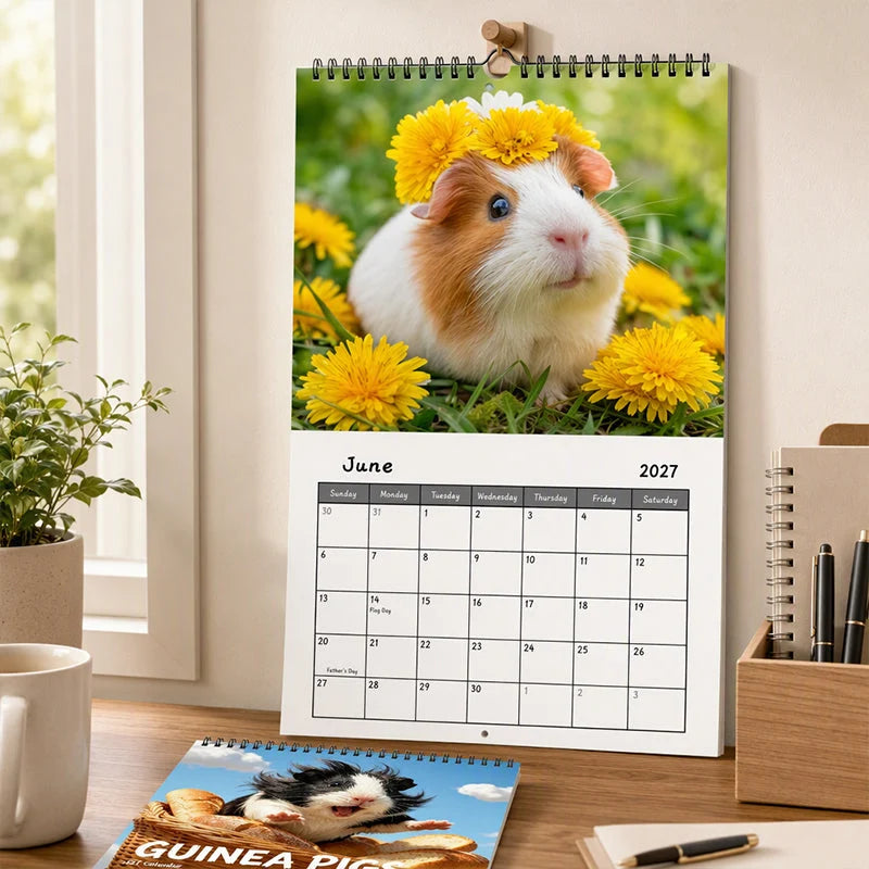 🎁🎄Christmas Sale 50% OFF!💞50K+ SOLD!⏳✨Adorable Guinea Pig Wall Calendar