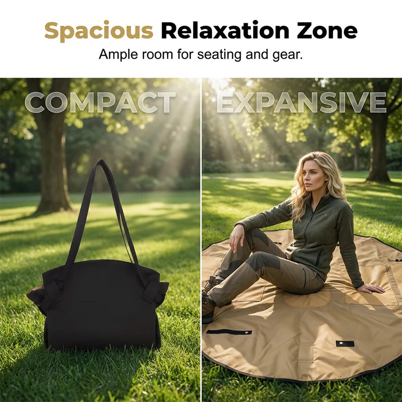 🔥🧺2-in-1 Convertible Picnic Mat Tote Bag