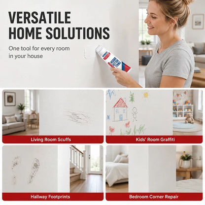 🔥PROMO 50%! Waterproof wall repair paste 🧱 With built-in roller, easy repair without extra tools ✨🖌️