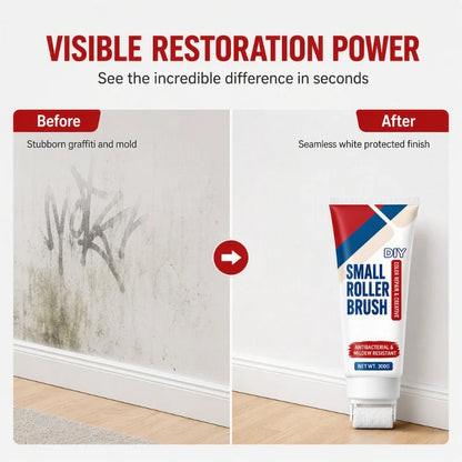 🔥PROMO 50%! Waterproof wall repair paste 🧱 With built-in roller, easy repair without extra tools ✨🖌️