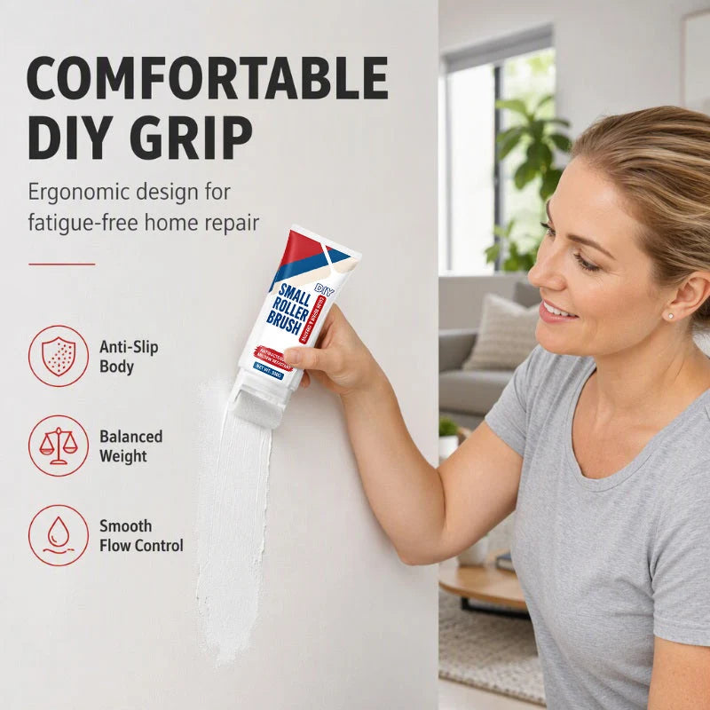 🔥PROMO 50%! Waterproof wall repair paste 🧱 With built-in roller, easy repair without extra tools ✨🖌️