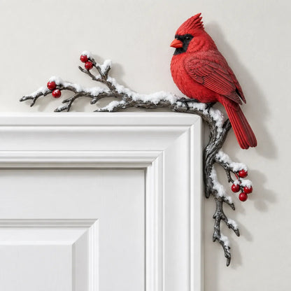 ✨Cardinal Winter Door Topper