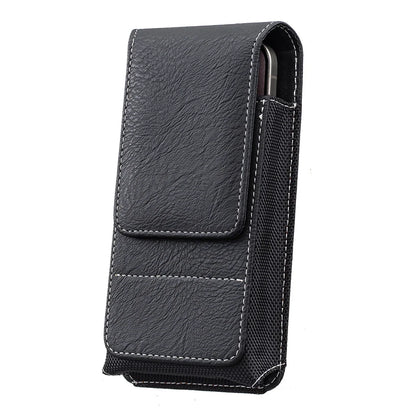 Men’s Waist Phone Pouch with Magnetic Closure, Card Slot & Metal Belt Clip