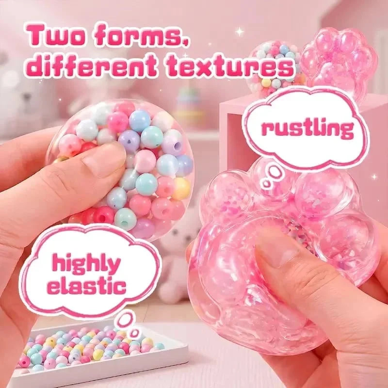 🔥FREE SHIPPING🔥🐾 Kawaii DIY Cat Paw Kit – Super Soft Squishy Craft for Creative & Sensory Fun