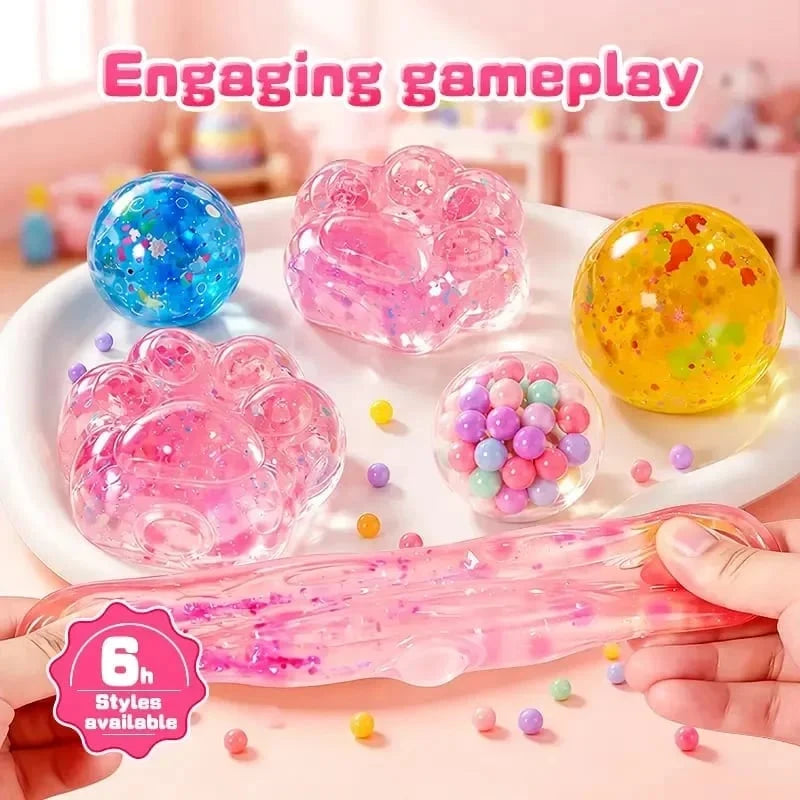 🔥FREE SHIPPING🔥🐾 Kawaii DIY Cat Paw Kit – Super Soft Squishy Craft for Creative & Sensory Fun