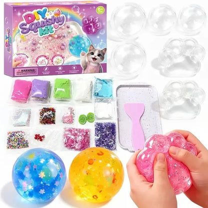 🔥FREE SHIPPING🔥🐾 Kawaii DIY Cat Paw Kit – Super Soft Squishy Craft for Creative & Sensory Fun