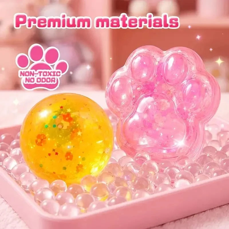 🔥FREE SHIPPING🔥🐾 Kawaii DIY Cat Paw Kit – Super Soft Squishy Craft for Creative & Sensory Fun