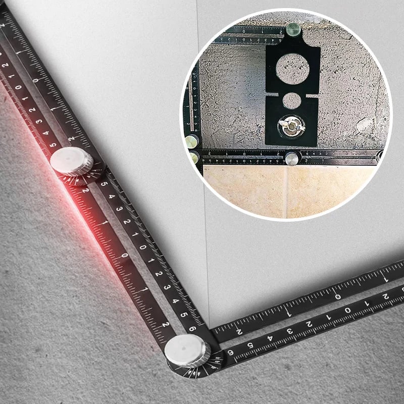 📐🔧 Multi-Angle Folding Measuring Ruler – Precise Positioning for Faster DIY Projects