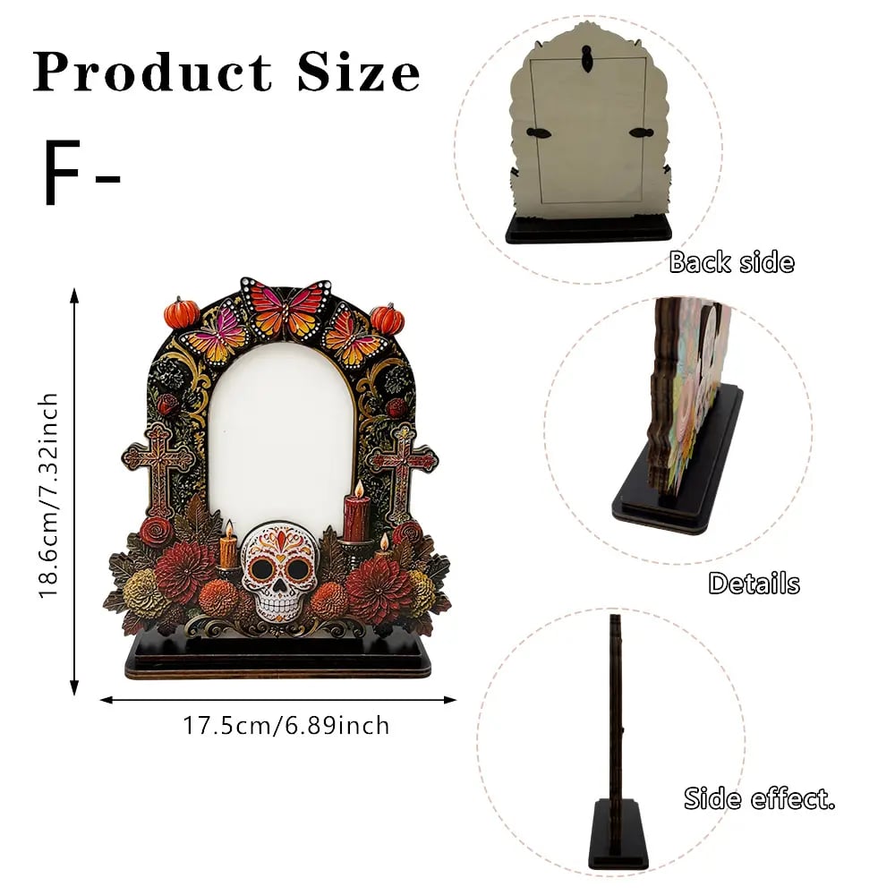 Día de Muertos Memorial Photo Frames – 6 Wooden Designs