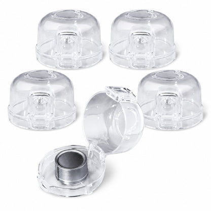 🛡️ Clear Stove Knob Covers & Oven Door Lock Set for Child Safety 🔒