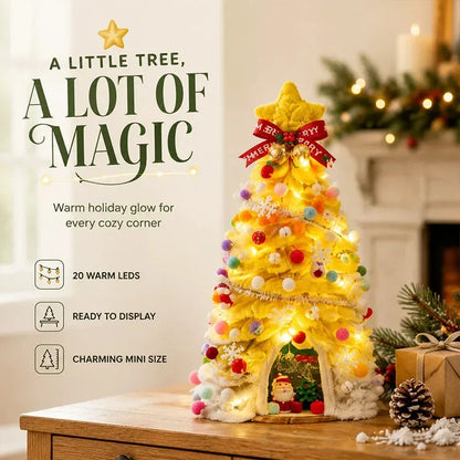 🎄✨DIY Pipe-Cleaner Christmas Tree House Kit with Lights