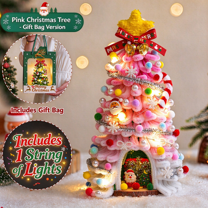 🎄✨DIY Pipe-Cleaner Christmas Tree House Kit with Lights