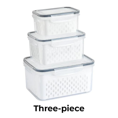 🥗 4-in-1 Fridge Food Storage Container – Keep Groceries Fresh & Organized