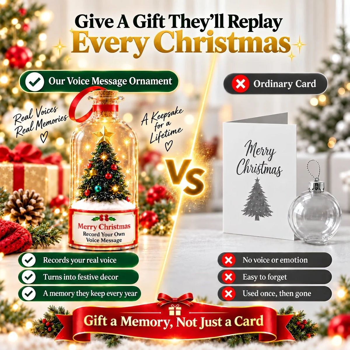 The Christmas Keepsake Bottle