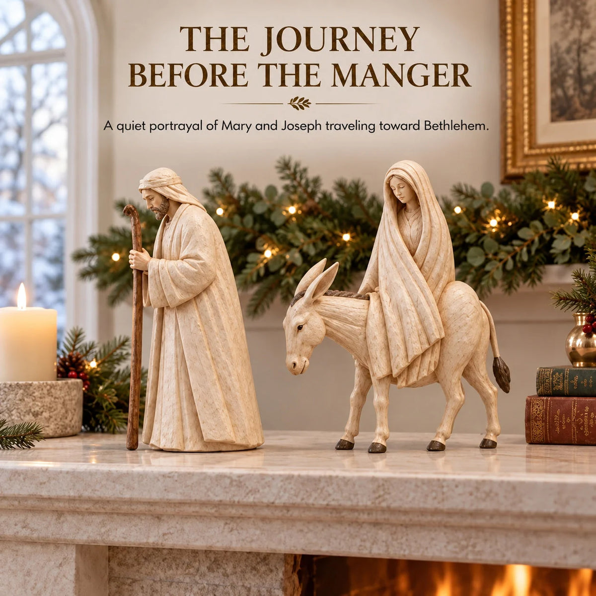 🌟 Journey to Bethlehem Nativity Figurine Set