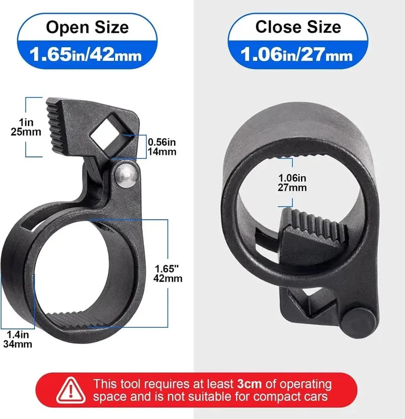 💥Flash Sale 40% OFF🔥 | 27–42mm Inner Tie Rod Wrench Heavy-Duty Cr-Mo Steel Tool
