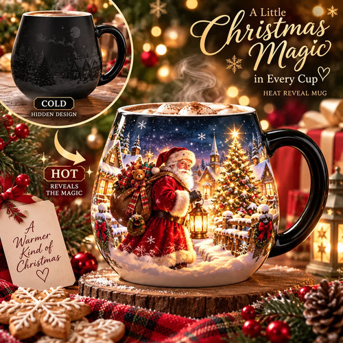 🎄 Christmas Magic Color-Changing Mug – Heat-Reveal Holiday Surprise