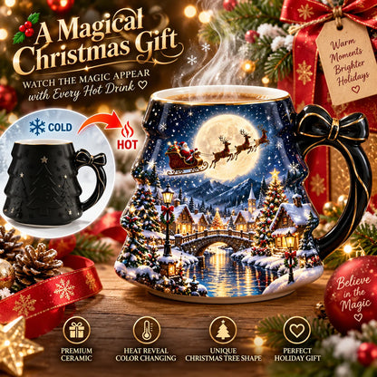 🎄 Christmas Magic Color-Changing Mug – Heat-Reveal Holiday Surprise